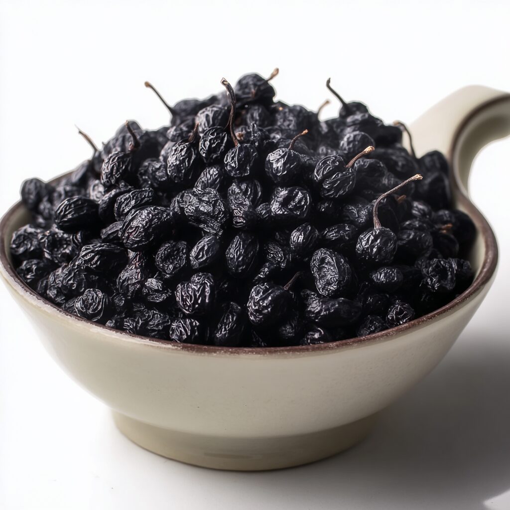 dried black currents